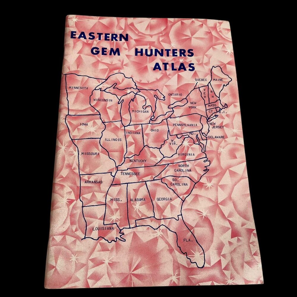 Eastern Gem Hunters Atlas Vintage 1976 U.S. SC Geology Map Guide Booklet